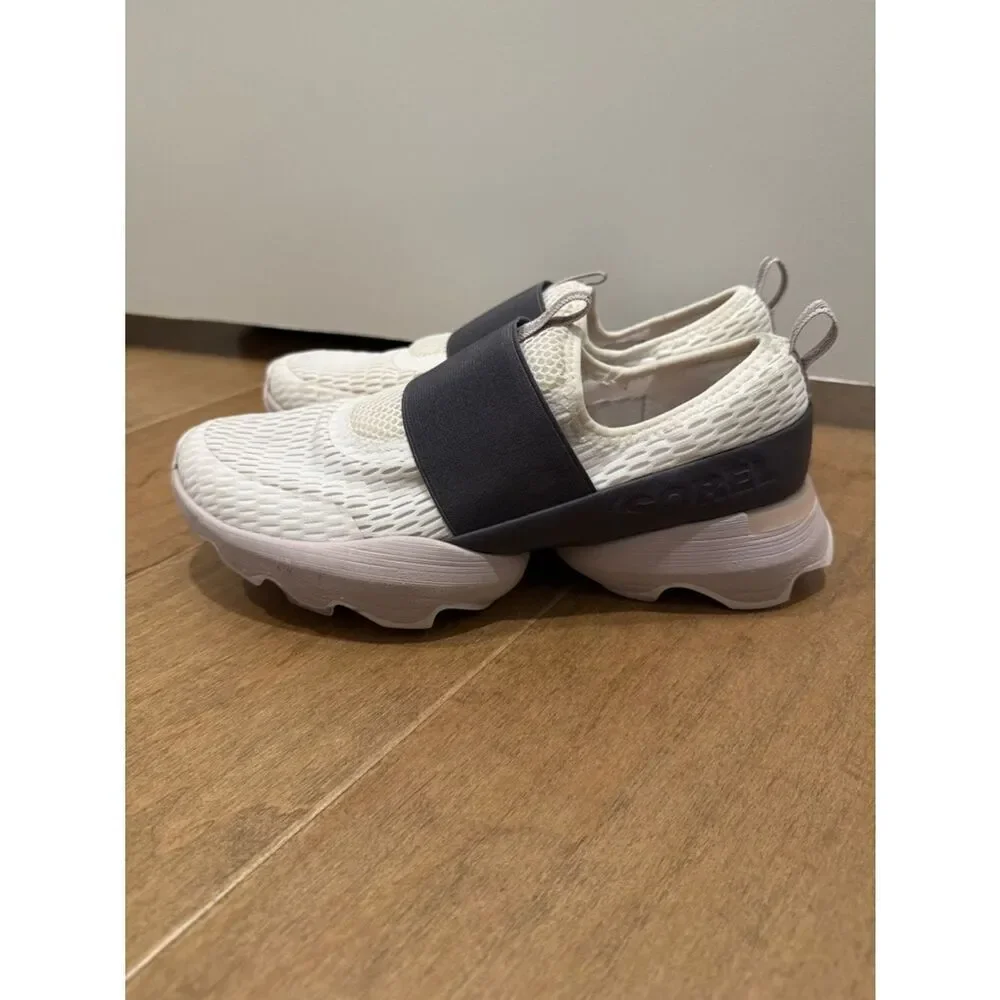 Sorel Slip-On Athletic Sneakers in Cream, Pink and Charcoal